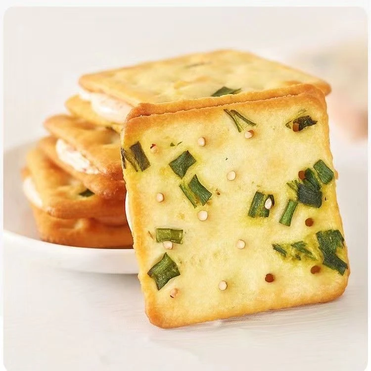 小零食夹心饼干香葱牛轧糖夹心饼干拉丝酥脆手工网红休闲零食牛乳