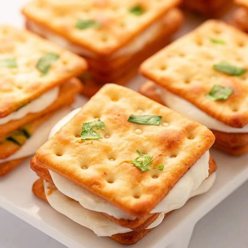 台湾正宗香葱好吃牛轧饼干网红零食休闲孕妇吃苏打饼干