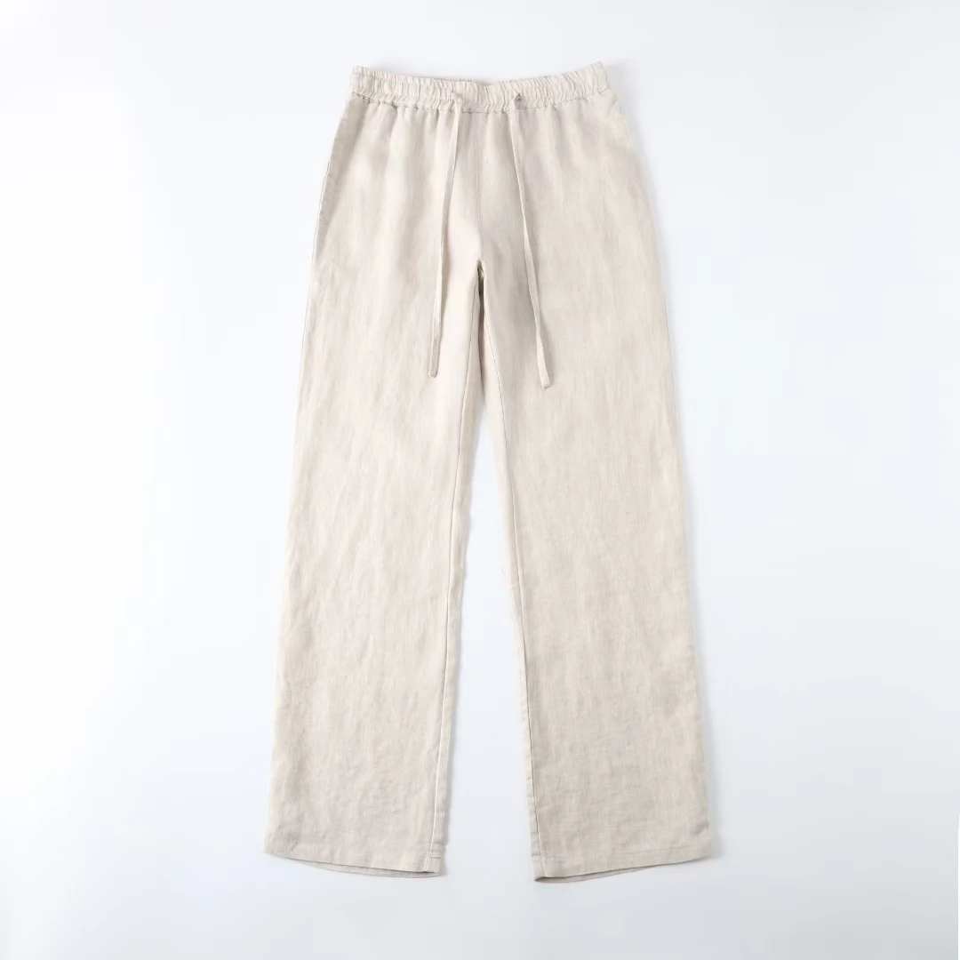 中国风亚麻裤男士休闲裤复古直筒裤夏季宽松透气吸汗裤子ML-212