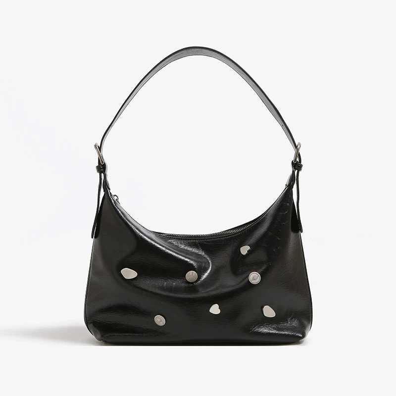 【徽章托特】休闲腋下高级时尚潮流百搭通勤单肩斜挎手拎女士包包