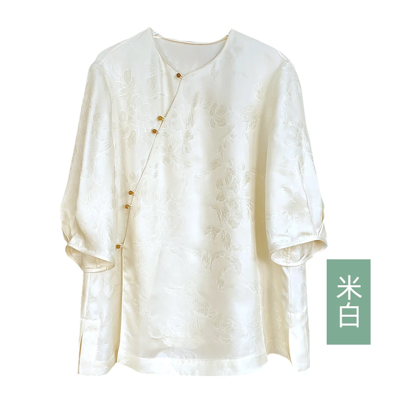 简约气质全孔花萝休闲上衣