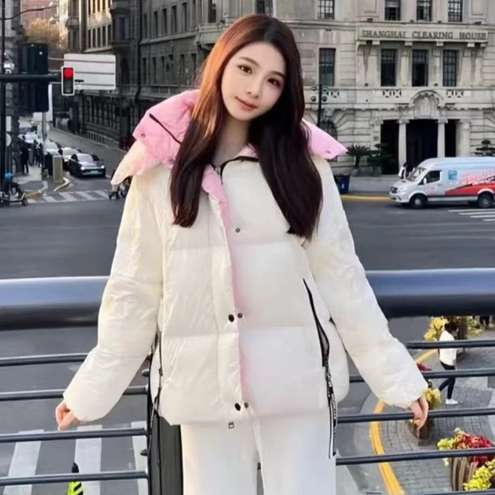未使用 MONCLER 蒙口Parana白色款连帽羽绒服
