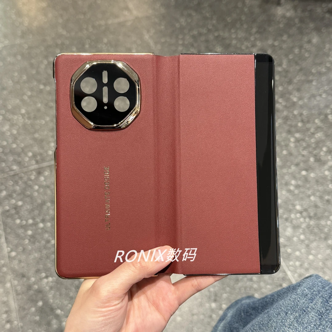 适用华为mateX5折叠屏手机壳秒变XT翻盖智能皮套mateX3商务防摔套