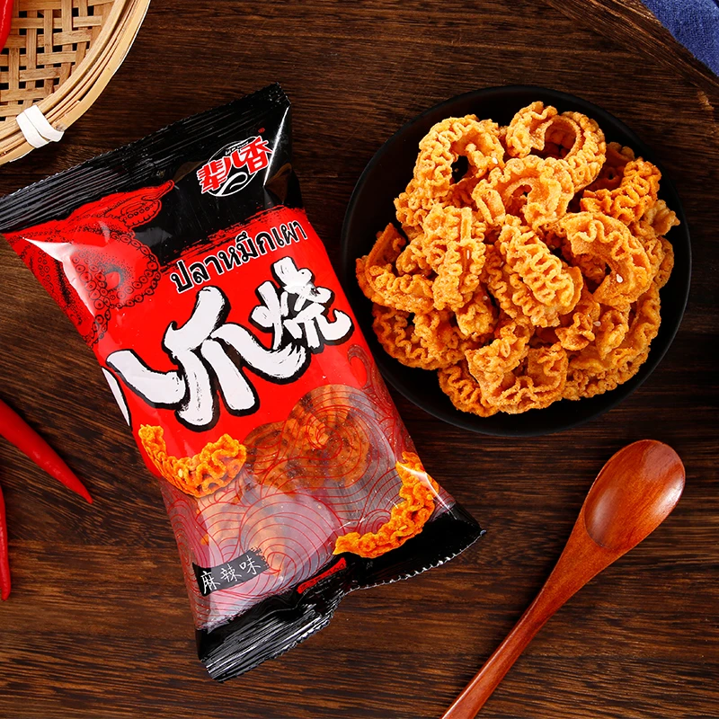 辈儿香八爪烧40g/袋零食办公室休闲小吃麻辣味比萨卷锅巴解馋怀旧