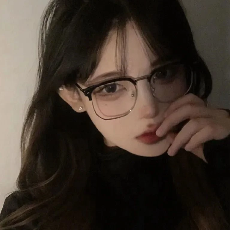 禁欲系！复古半框眼镜女防蓝光近视眼镜韩版时尚素颜平光镜街拍男