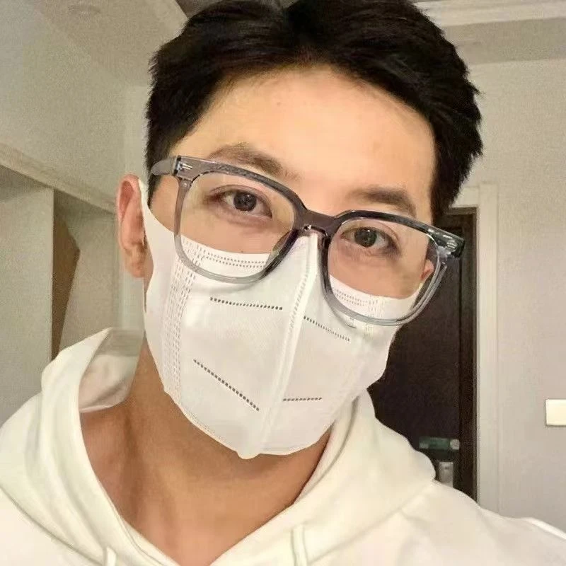 渣渣灰！爆款灰色系痞帅男方框素颜网红同款近视眼镜防蓝光平光镜