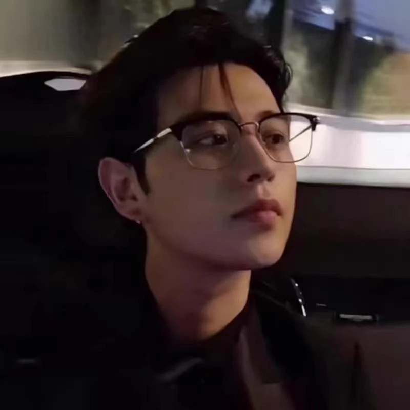 童锦程同款复古半框眼镜痞帅男素颜平光镜可配度数防蓝光近视眼镜