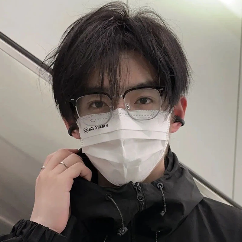 复古半框近视眼镜痞帅斯文理工男防蓝光平光镜无度数素颜街拍潮流