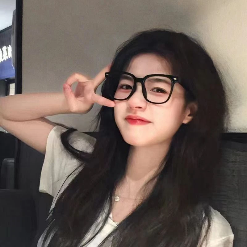 大框网红款显瘦眼镜女素颜神器黑框防蓝光辐射近视眼镜框ins风潮