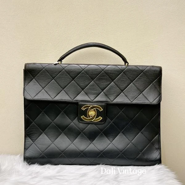 大吉中古/chanel香奈儿黑金公文