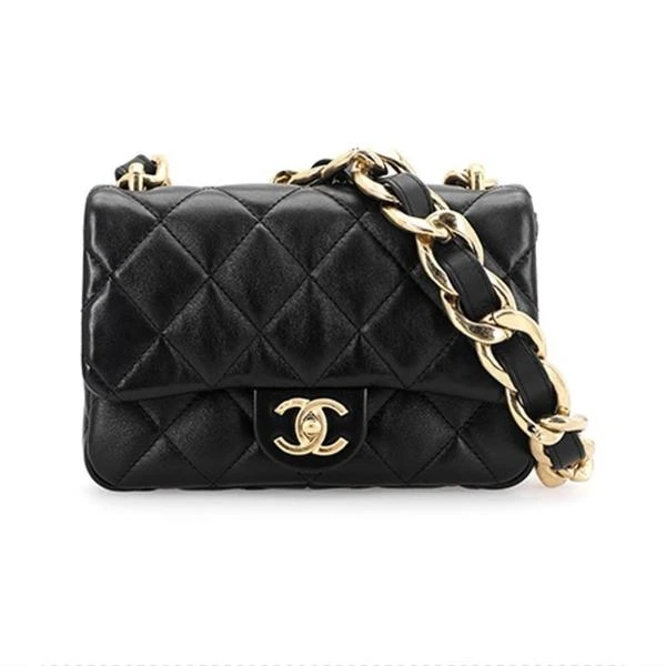 大吉中古/Chanel香奈儿23p粗链条方胖子单肩包