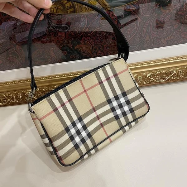 大吉中古/Burberry博柏利格纹麻将包单肩包
