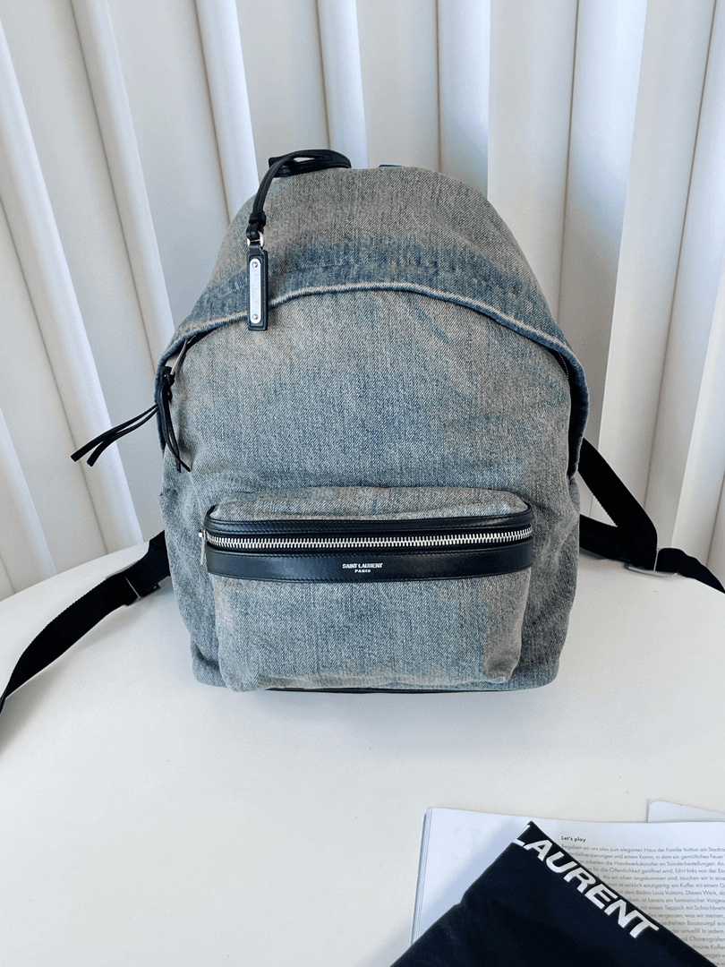 95新 YSL/圣罗兰 Jm10-1131 丹宁双肩包 赫赫专场