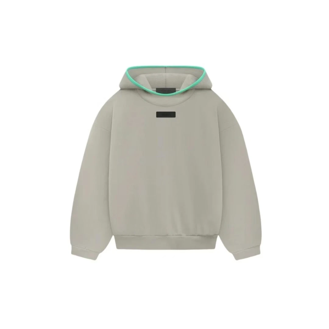 全新未使用 Fear of God Essentials 纯色套头卫衣 男款 海豹灰