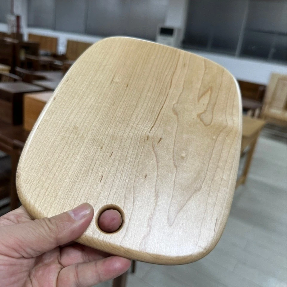 南天门家具 硬枫 柚木 创意家用小木板25*20圆形