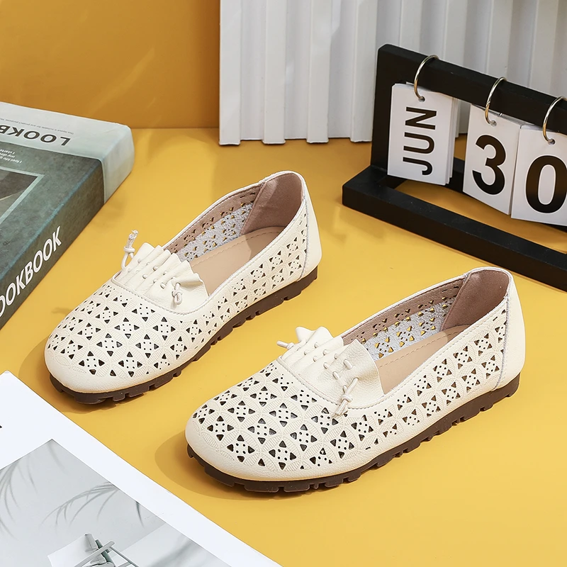 2024夏季新款韩版ins潮百搭厚底乐福休闲鞋透气皮面女鞋2910//C