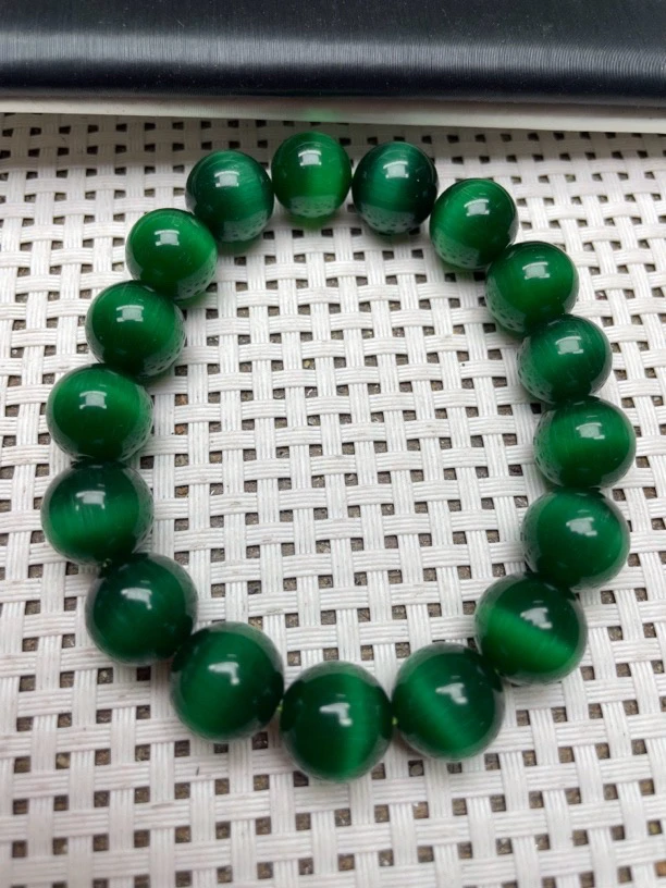 绿猫眼卡12mm手串709