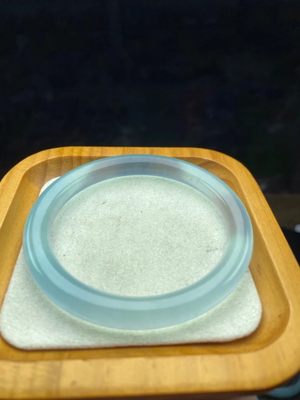 冰蓝圆条手镯544