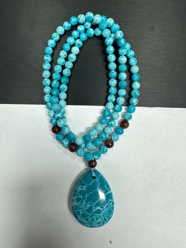 海卡6mm水滴项链988