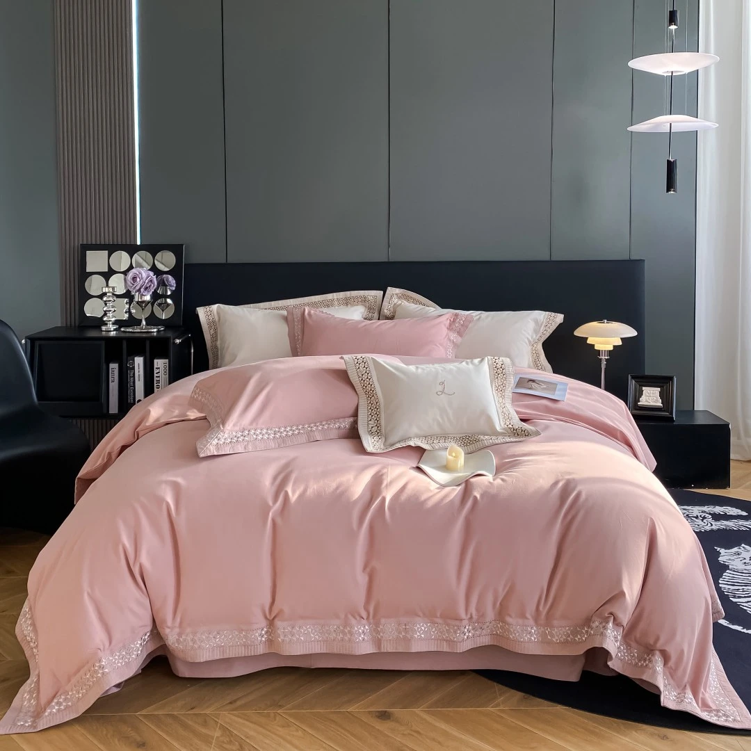 【克拉曼雅】柏图  新款加厚全棉磨毛简约轻奢百搭纯色床上用品