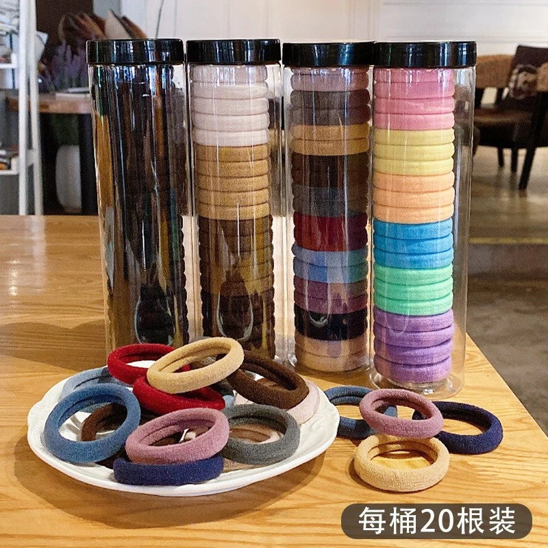 头绳丸子头高弹力韩版简约加厚马尾发圈女耐用儿童