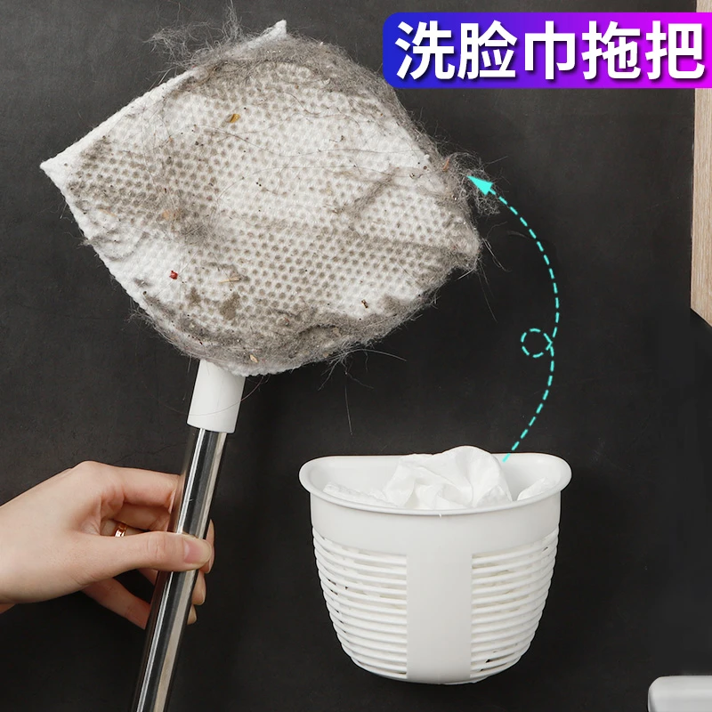 唯夫人❤洗脸巾拖把家用夹洗面巾二次利用卫生间干湿两用小拖把