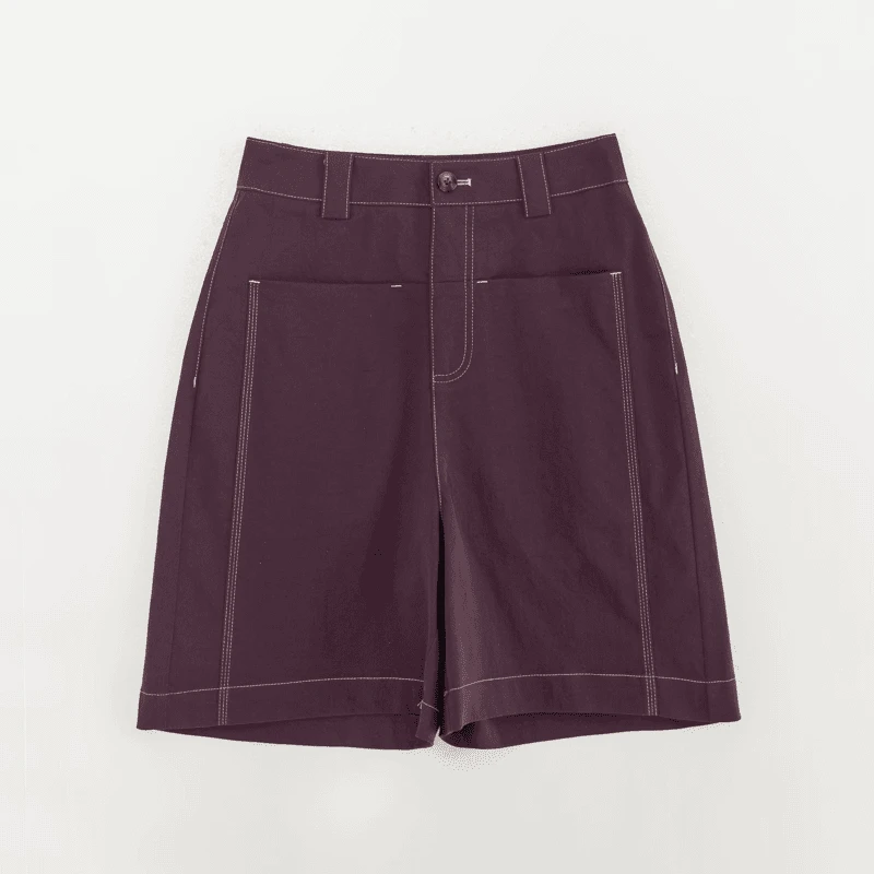 女士高档A字短裤女款爆款2025外穿显瘦百搭舒适透气薄款五分裤