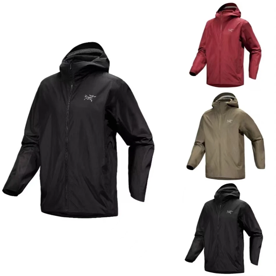 Arcteryx Solano Hoody Men's 纯色Logo标识长袖连帽抓绒夹克外套