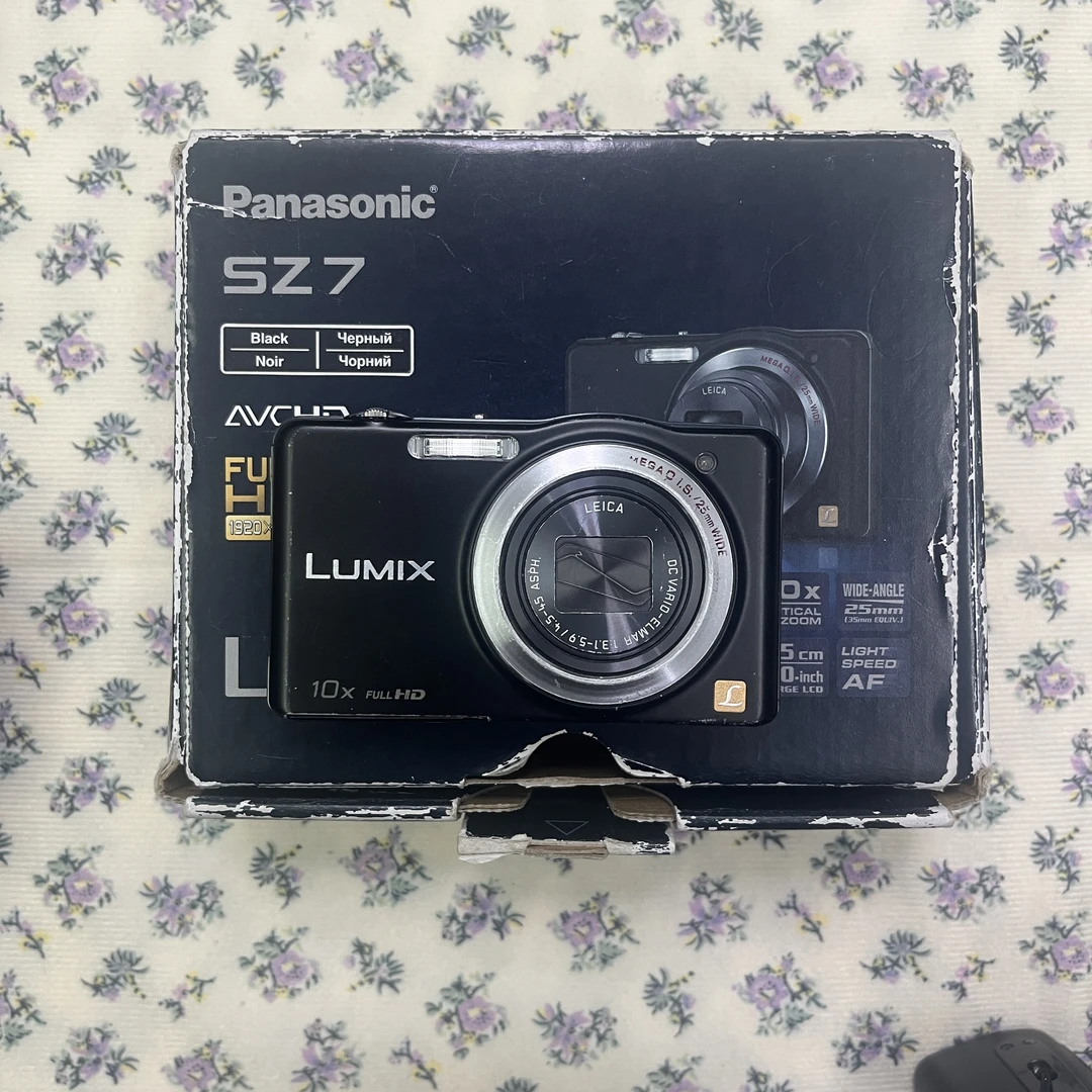 90新 Panasonic/松下 松下sz7 1400万像素10倍光学变焦 配件齐全