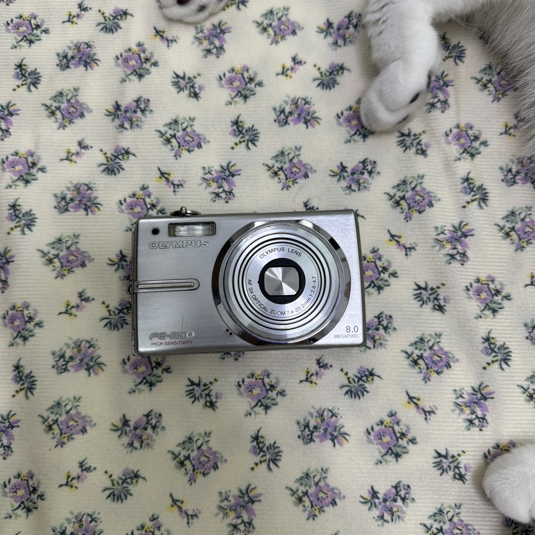 90新 Olympus/奥林巴斯 奥林巴斯fe250 800万像素3倍变焦 配件齐