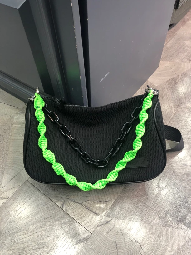 简约风休闲单肩斜挎百搭两用布包ins小包包夏季链条包时尚小众