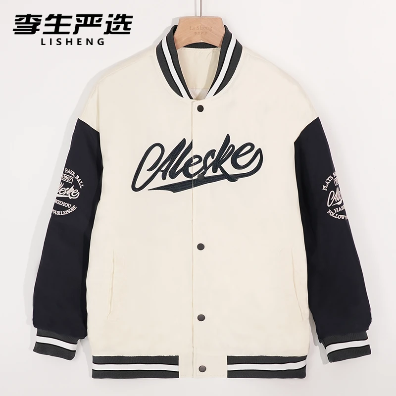 【李生严选】秋冬季棒球服夹克情侣款外套男新款宽松休闲 Y037-MFWH