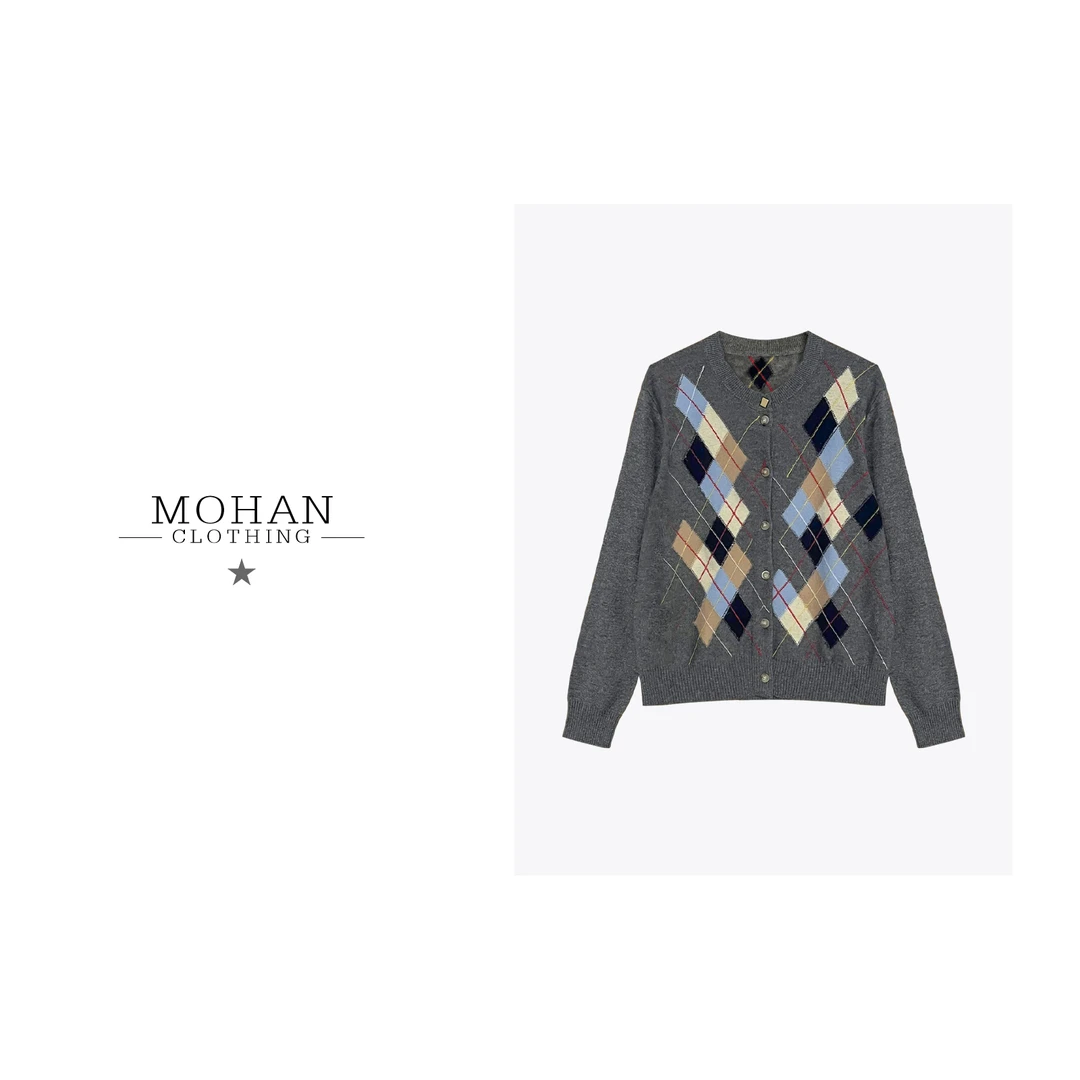 CLOTHING/墨含高奢时尚气质优雅舒适百搭羊毛羊绒打底毛衣WJ4223