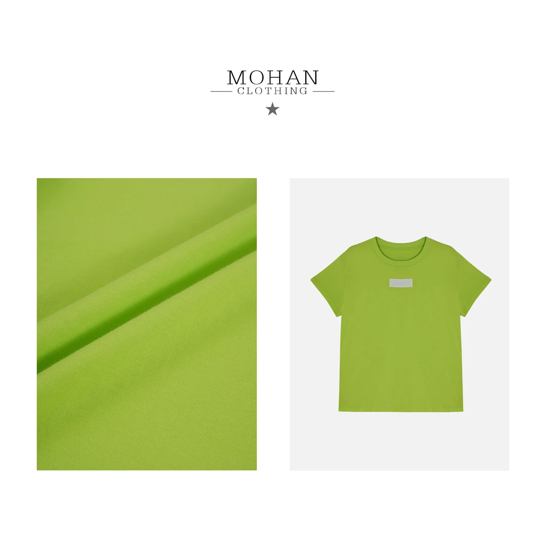 CLOTHING/墨含【数字系列】高奢时尚气质百搭开春纯棉短袖T恤AMF40