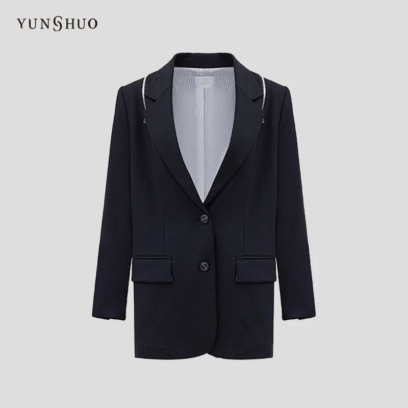 YUNSHUO西装外套女设计感时尚通勤小西服446097
