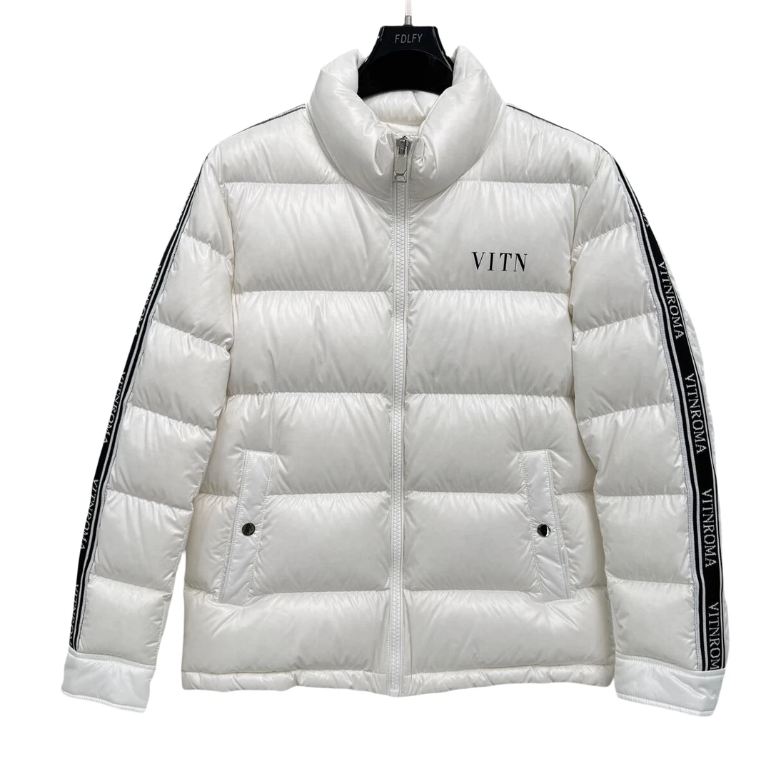 【匠心男装】欧货男士冬季时尚百搭立领短款薄款白鸭绒羽绒服5015