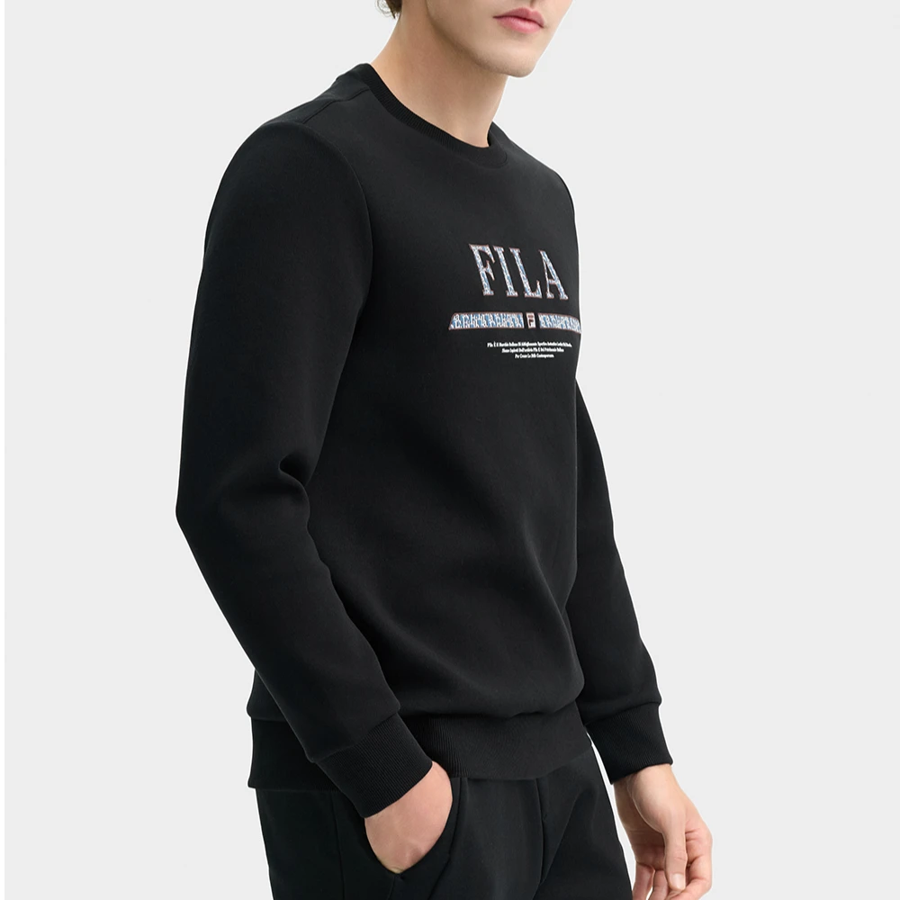 Fila/斐乐男士卫衣2024冬季新款【大LOGO】休闲运动上衣F11M448203F