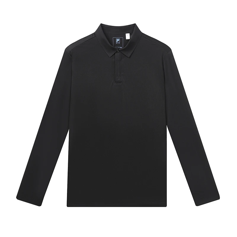 Fila/斐乐斐乐男士秋季长袖POLO衫商务运动休闲透气F11M332203F