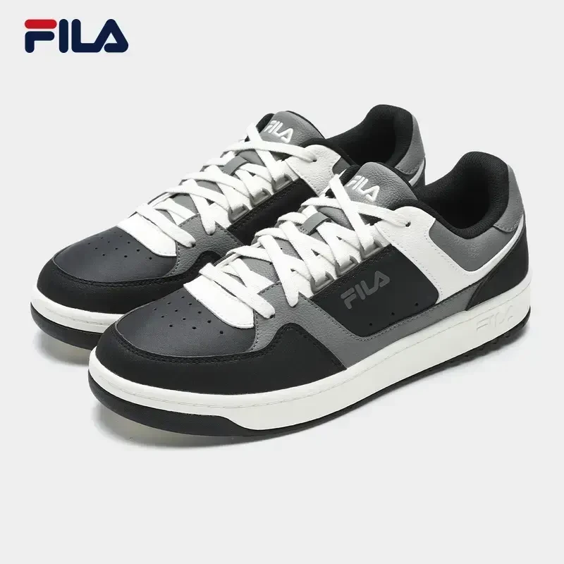 Fila/斐乐商务男鞋秋季新款圆盾板鞋运动时尚白色百搭F12M442207F