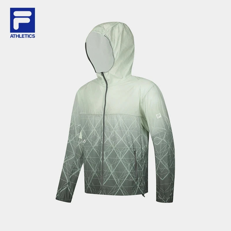 Fila/斐乐男士【尼龙弹力肌理感上衣】夏季舒适连帽外套A11M421710F
