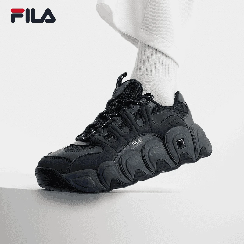 Fila/斐乐情侣可颂面包鞋老爹鞋24秋季新款百搭运动鞋F12M441102F