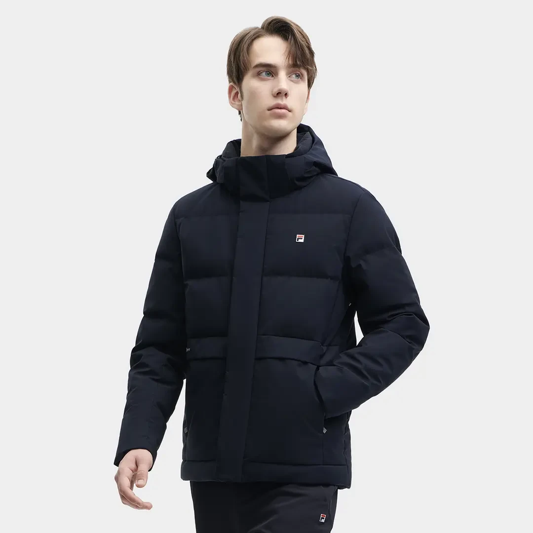 Fila/斐乐男子新厚款羽绒服冬季防风保暖时尚休闲外套F61M441909A