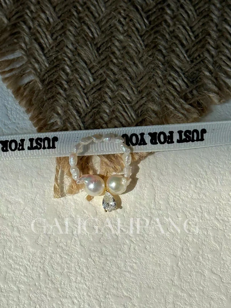 铜合金戒指 GALIGALIPANG·【蜜桃戒指】巴洛克活口戒指小众法式