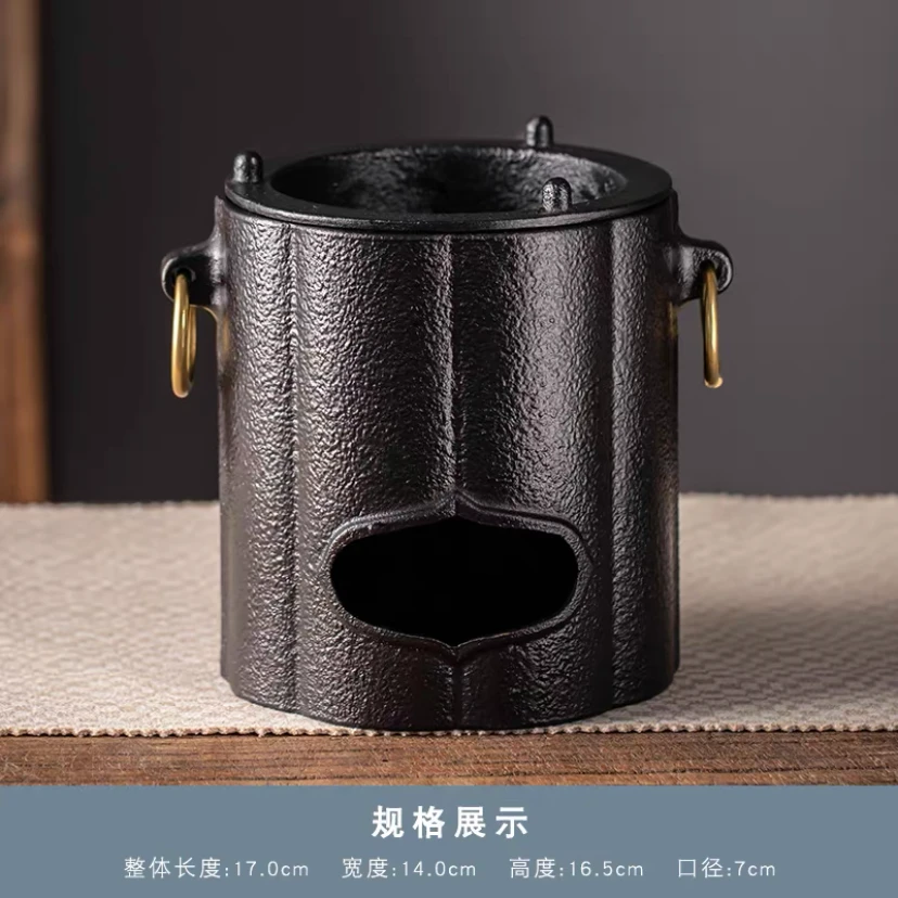 嵩龙堂日式手工花炉铸铁炉酒精炉碳炉户外炉