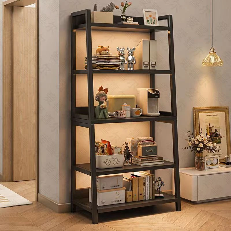 多层展示收纳架简约阳台办公收纳储物架多层置物架免打孔家用婴儿