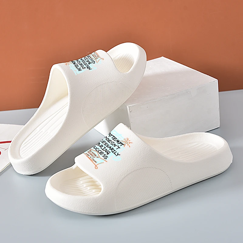 一字拖女鞋可爱印花休闲轻便ins软底防滑可外穿浴室拖鞋情侣同款