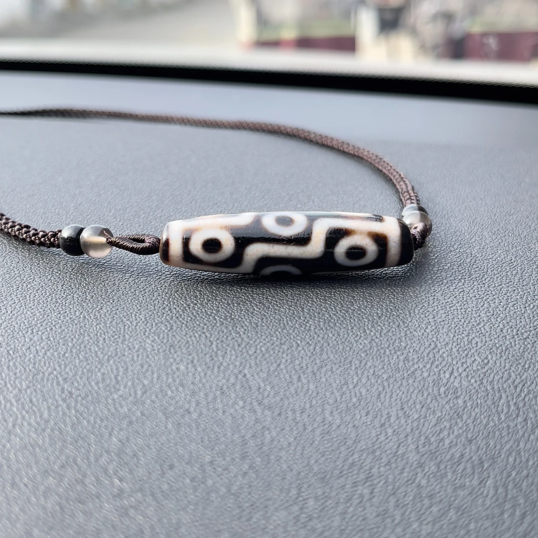 婉儿自带九眼珠珠体爆砂包浆油润吊坠挂饰男女士必入