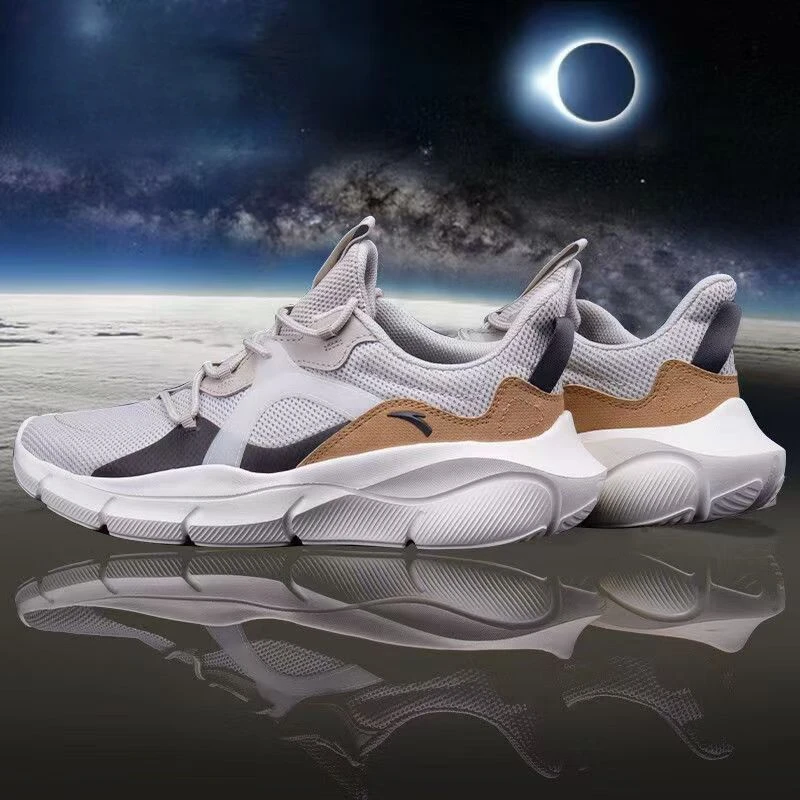 安踏玄月丨中秋透气减震健步软底运动鞋网面男跑步鞋112117708-ST