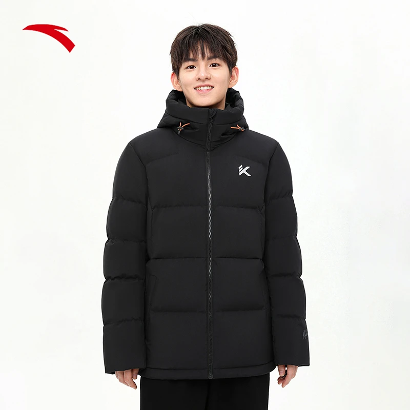安踏雪壳羽绒服|冬季新款鸭绒羽绒风衣短款保暖外套152341918S-ST