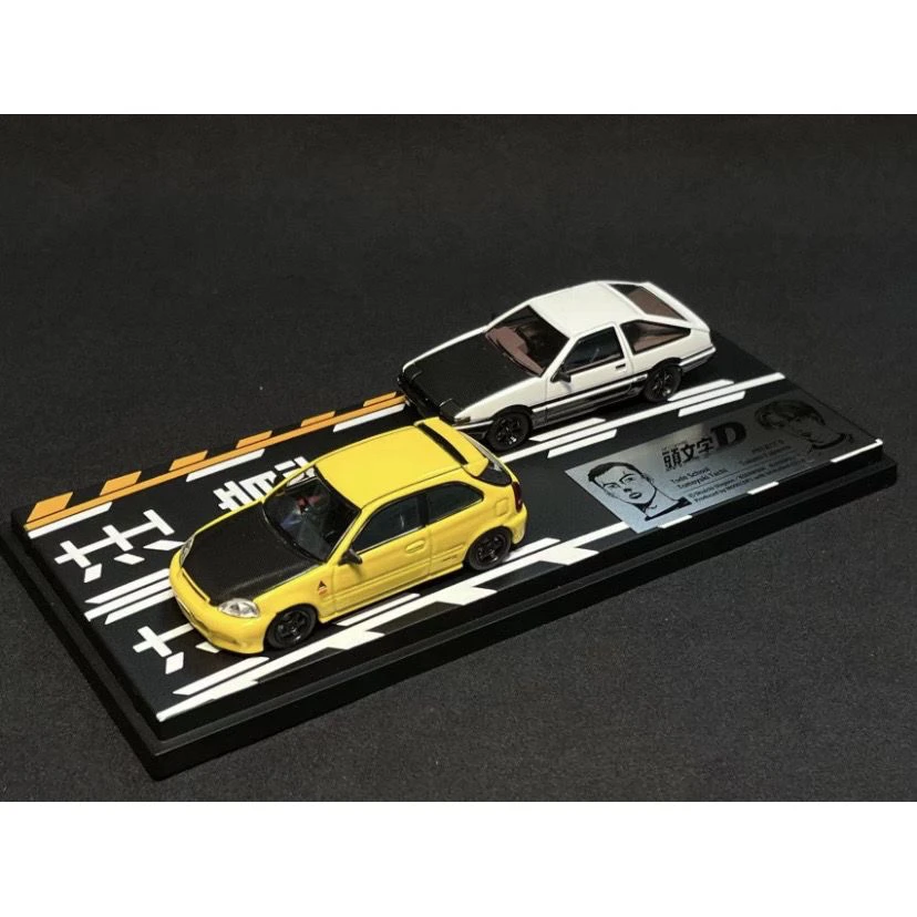 日本动漫社1:64头文字D 双车套装 备注车型